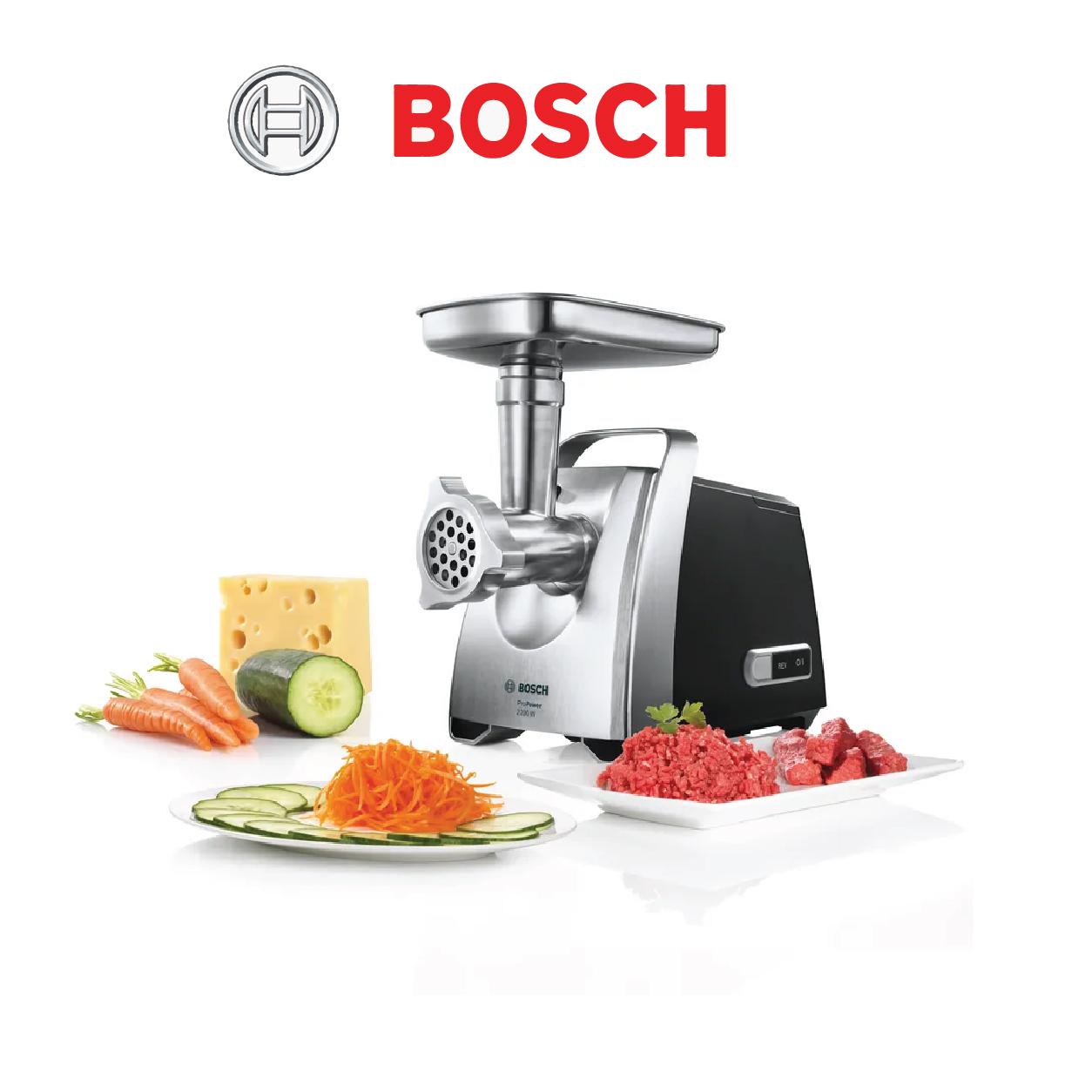 Bosch Hachoir à viande ProPower 2200 W Black MFW68680. - Image 2