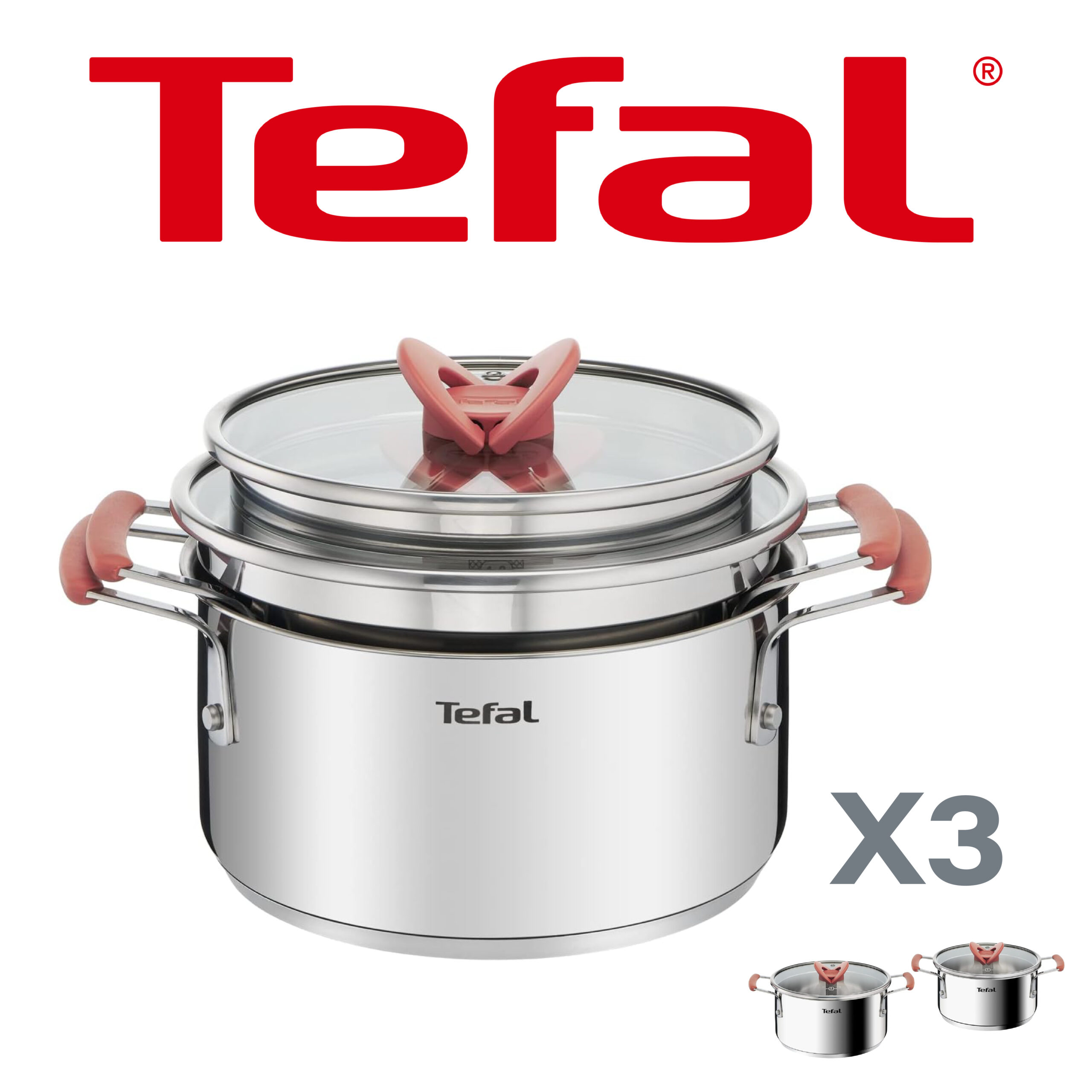 Tefal Opti'Space Batterie de cuisine 4 pièces