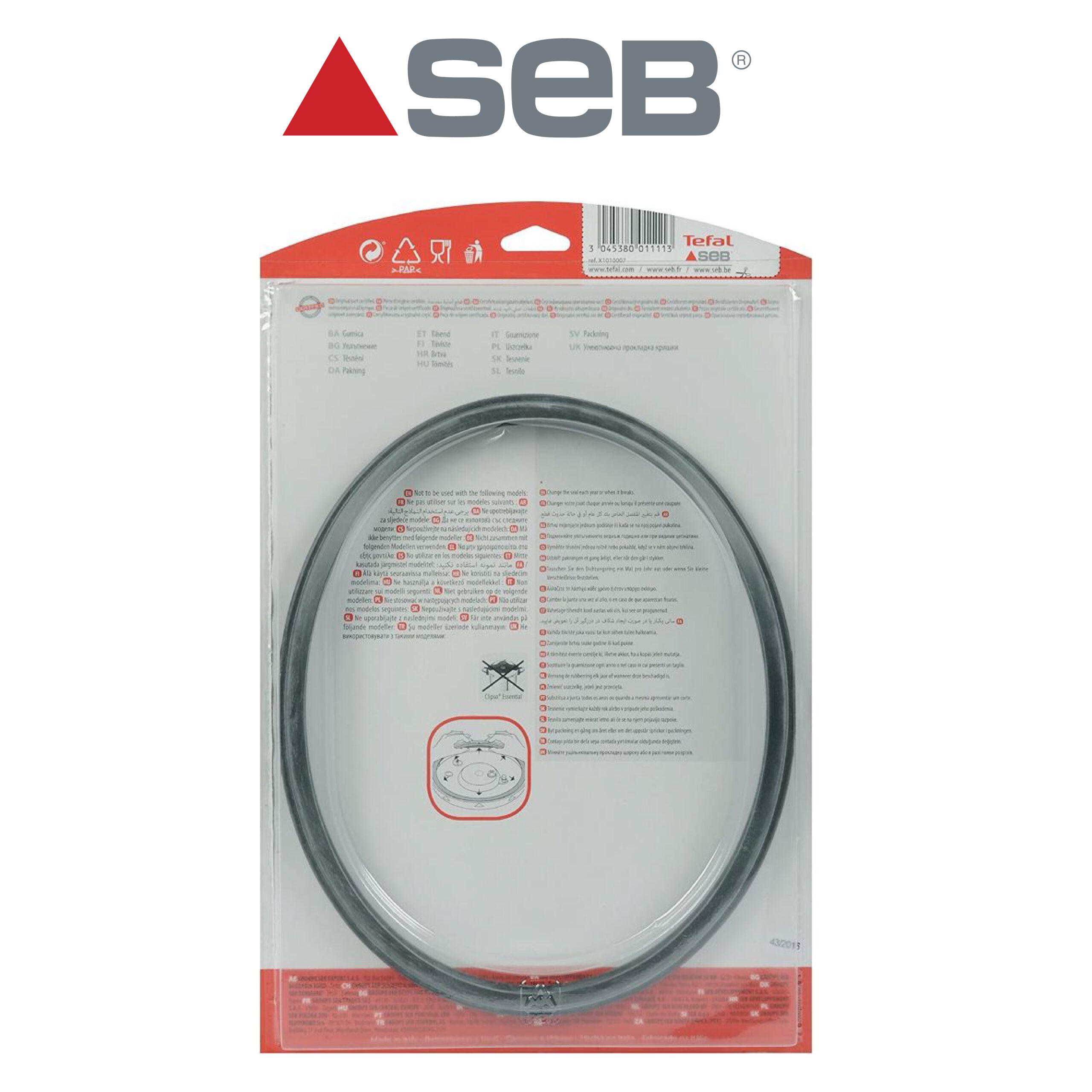 Joint Coocotte Seb clipsominut 5L/7.5L/9L D245 (pièce)