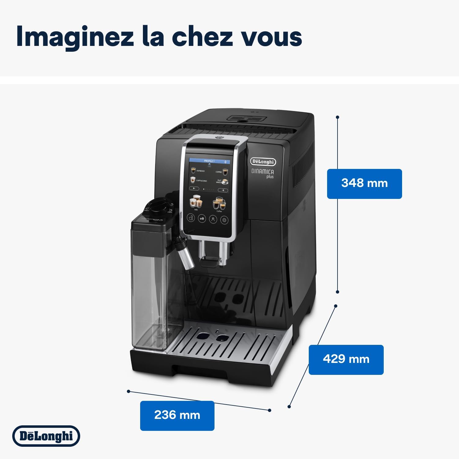 DeLonghi Dinamica Plus ECAM 380.95.TB machine à café Entièrement automatique Titanium noir - Image 9