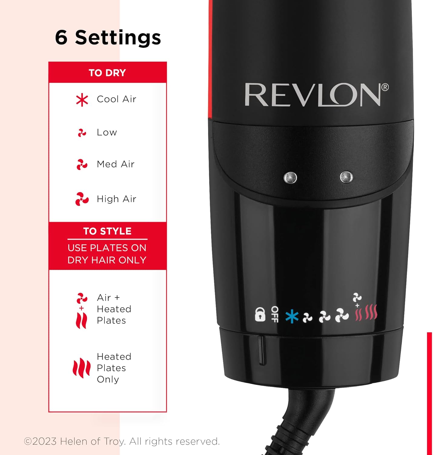 Revlon One-Step Air Straight 2in1 Dryer & Flat Iron Straightening Dryer - Image 5