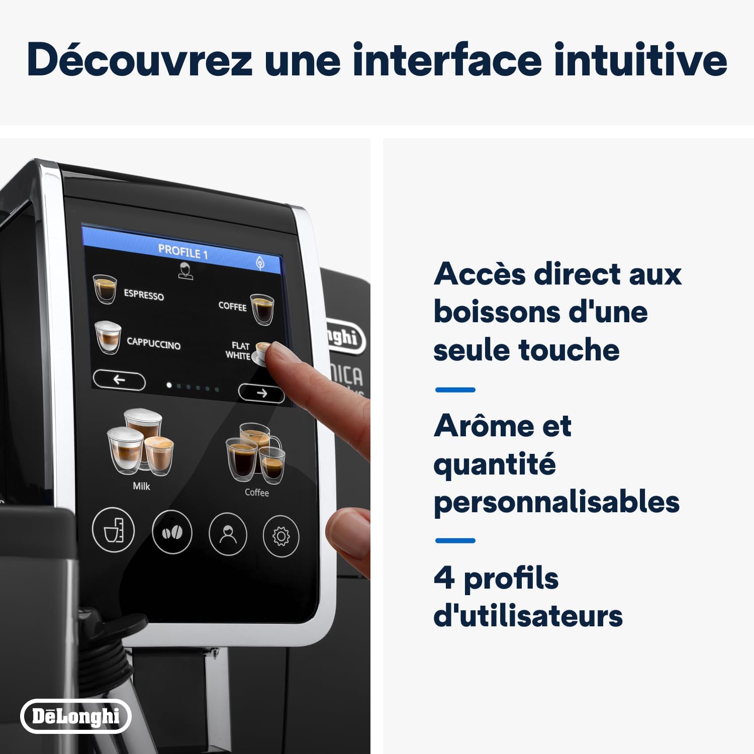 DeLonghi Dinamica Plus ECAM 380.95.TB machine à café Entièrement automatique Titanium noir - Image 7