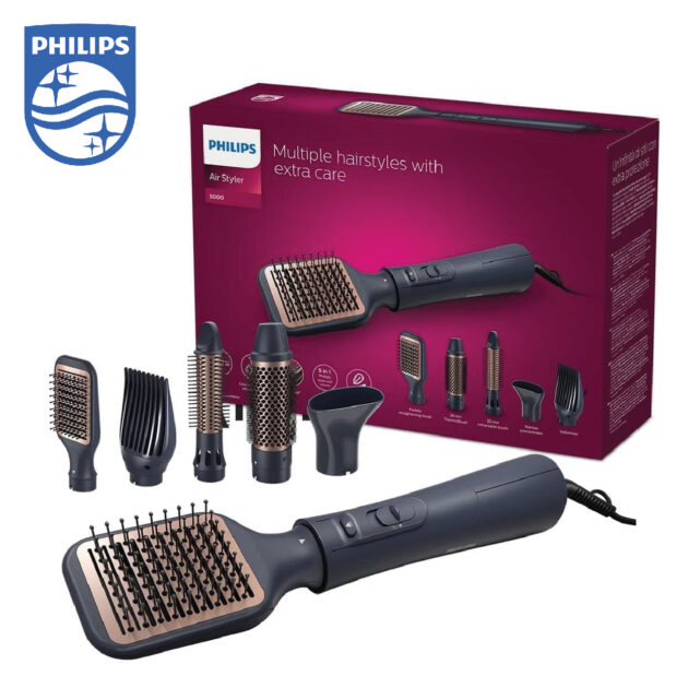 Philips série 5000 - Brosse soufflante modèle BHA530/00 avec 5 accessoires de stylisation