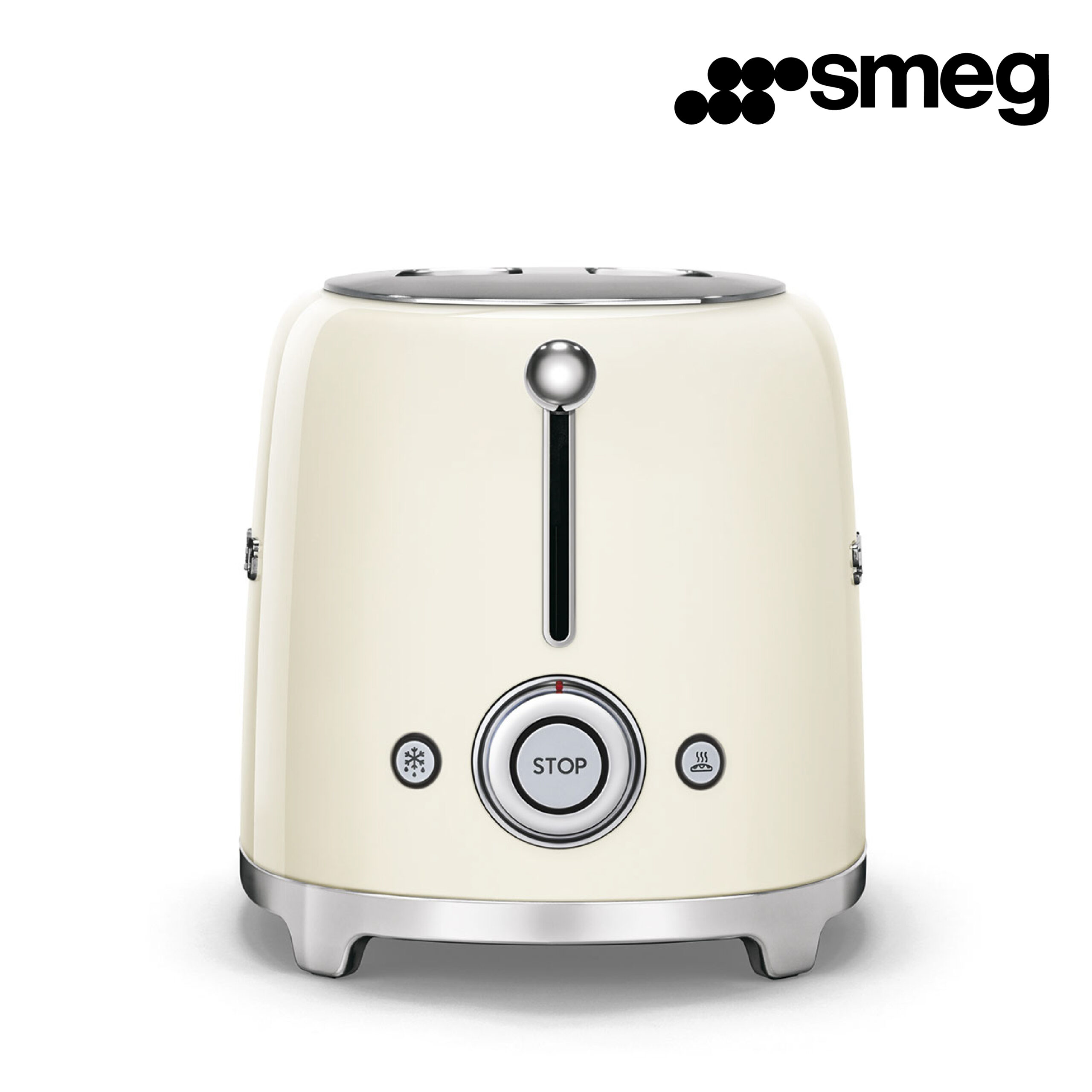 GRILLE PAIN SMEG Années 50 2 U CENTRAGE 950W CREME TSF01CREU - Image 3