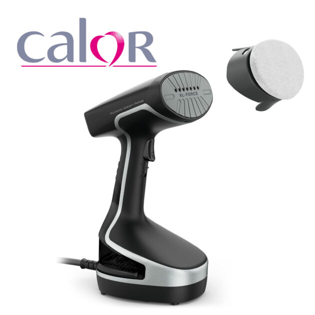 Calor Access Steam Force Défroisseur portable, Vapeur puissante, Défroisse assainit dépoussière, Format portable, Vapeur naturelle, Tous textiles, Temps de chauffe de 25 secondes DT8230C0