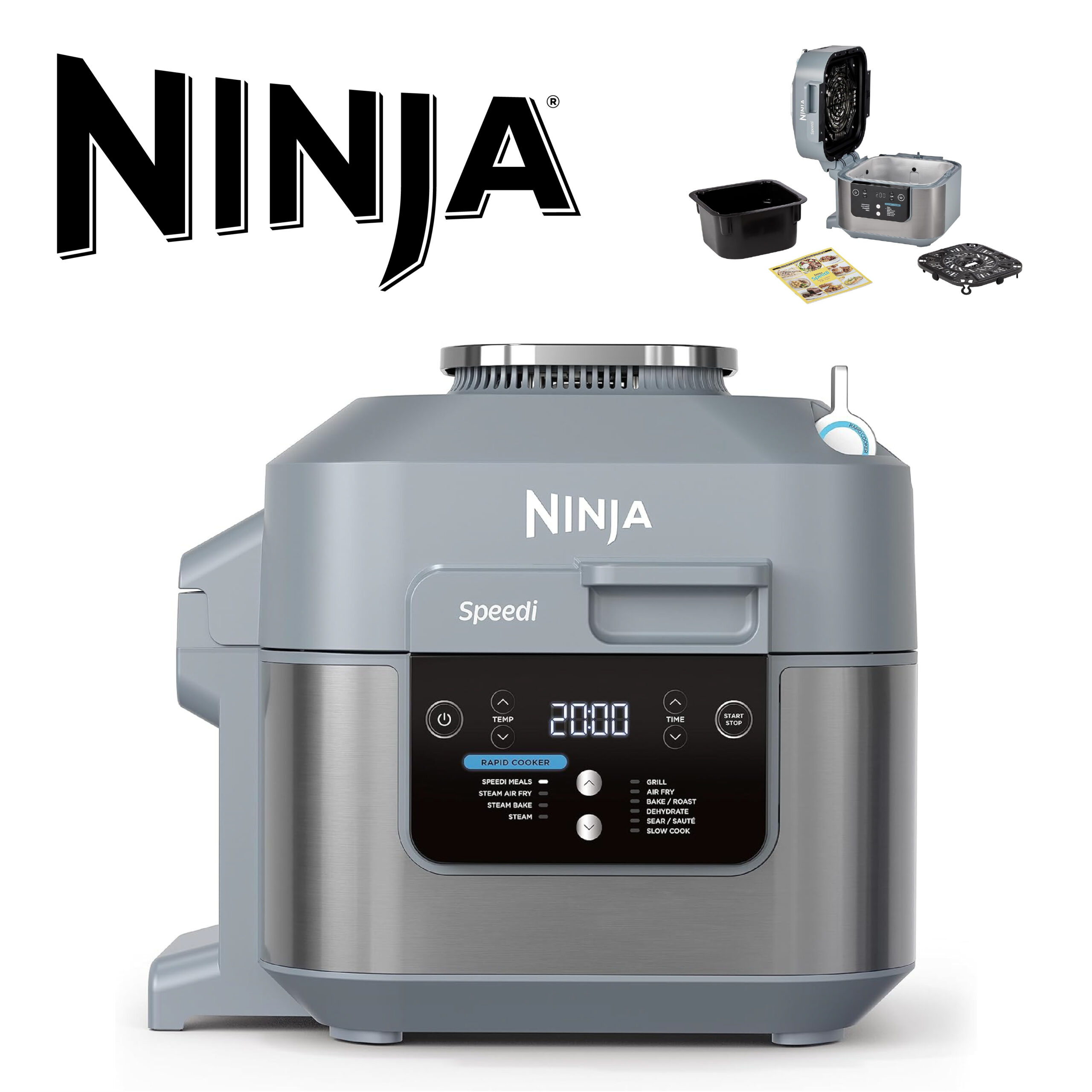Ninja Speedi 10-in-1 Rapid Multi Cooker and Air Fryer, 5.7L, Meals for 4 in 15 Minutes
