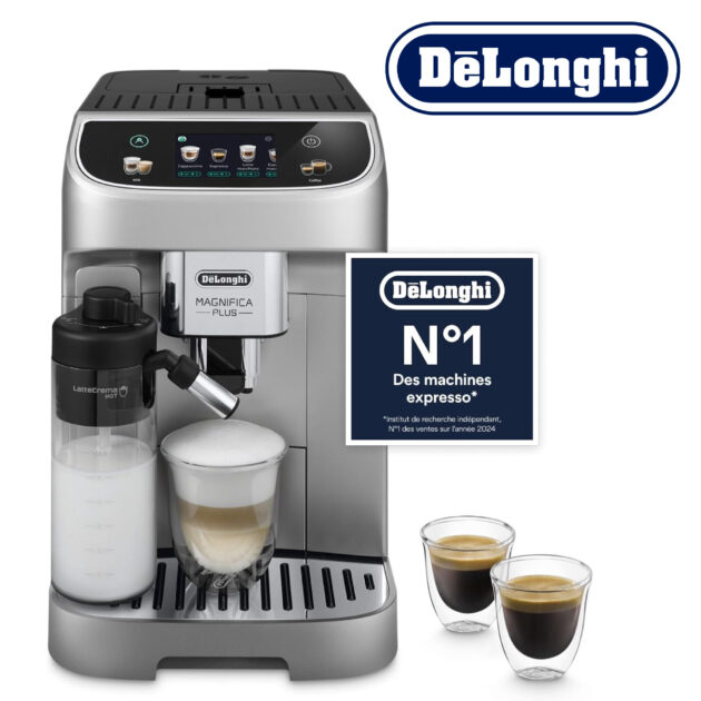 DeLonghi Magnifica Plus, Machine À Café Super automatique 18 boissons ECAM322.70.SB