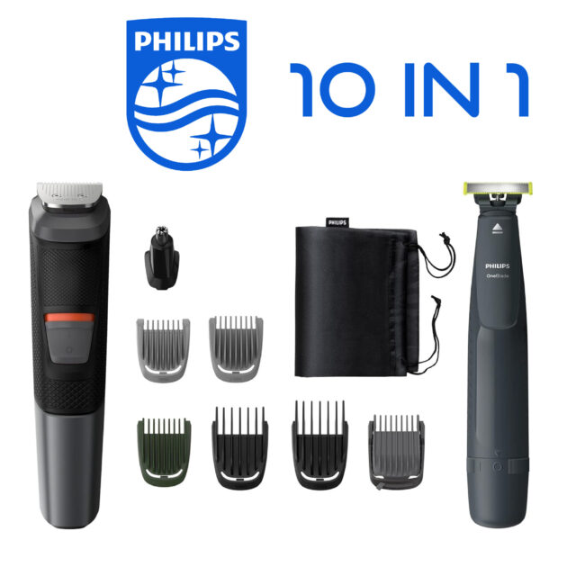 Philips MULTIGROOM Series 5000 10-en-1 Visage, Cheveux et Corps MG5720/90