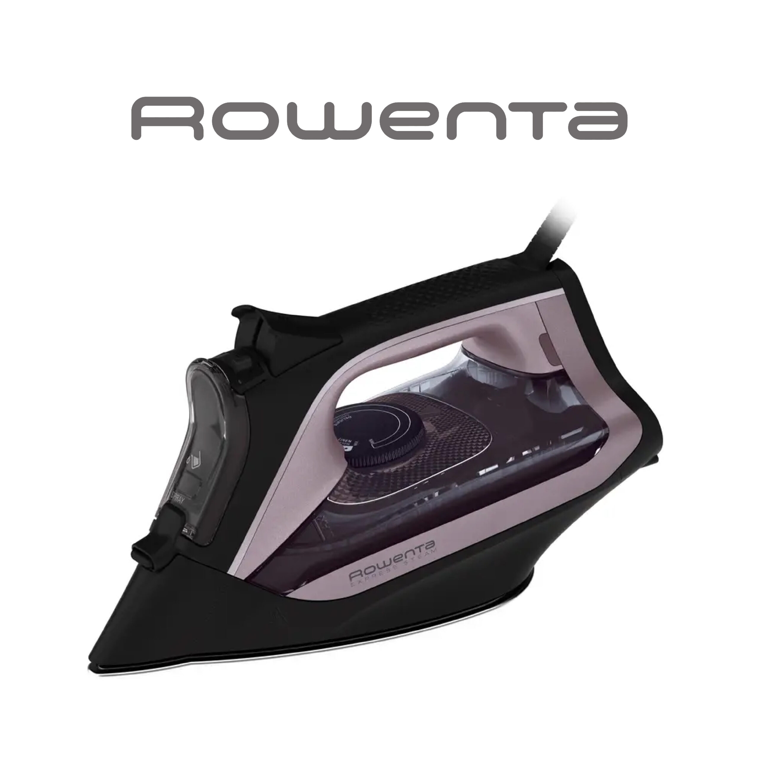 Fer a repasser Rowenta Express Steam 2600W Noir et Rose DW4345