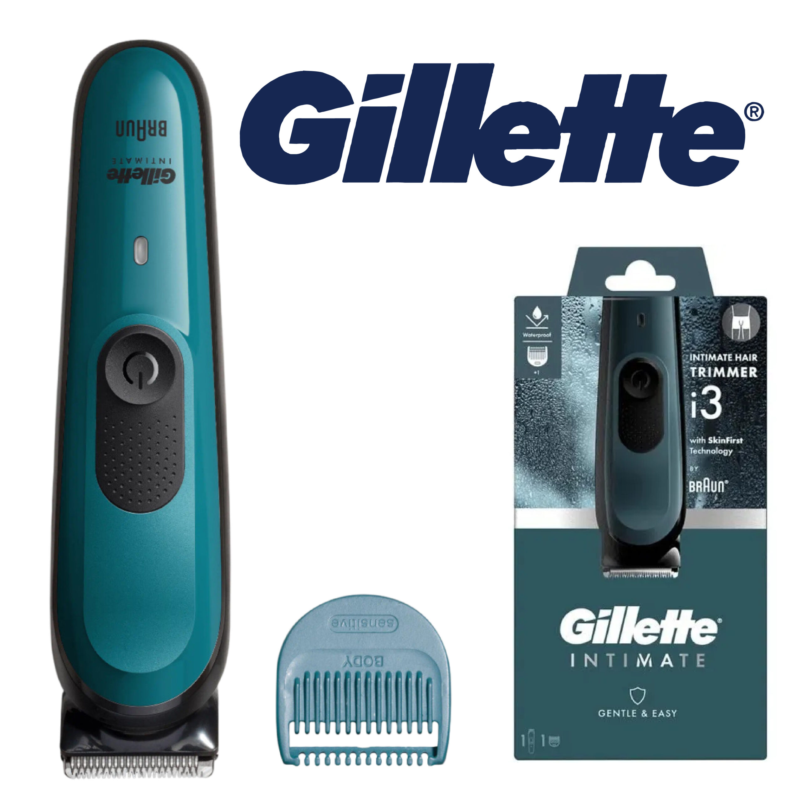 Gillette Intimate Tondeuse Pour Homme I3 + Stick Anti-Frottement Pour Zone Intime Intimate, Facile Et Sans Effort : Améliorez Votre R[J464] Intimate Tondeuse Pour Homme I3 + Stick Anti-Frottement Pour Zone Intime Intimate, Facile Et Sans Effort : Améliorez Votre R[J464]
