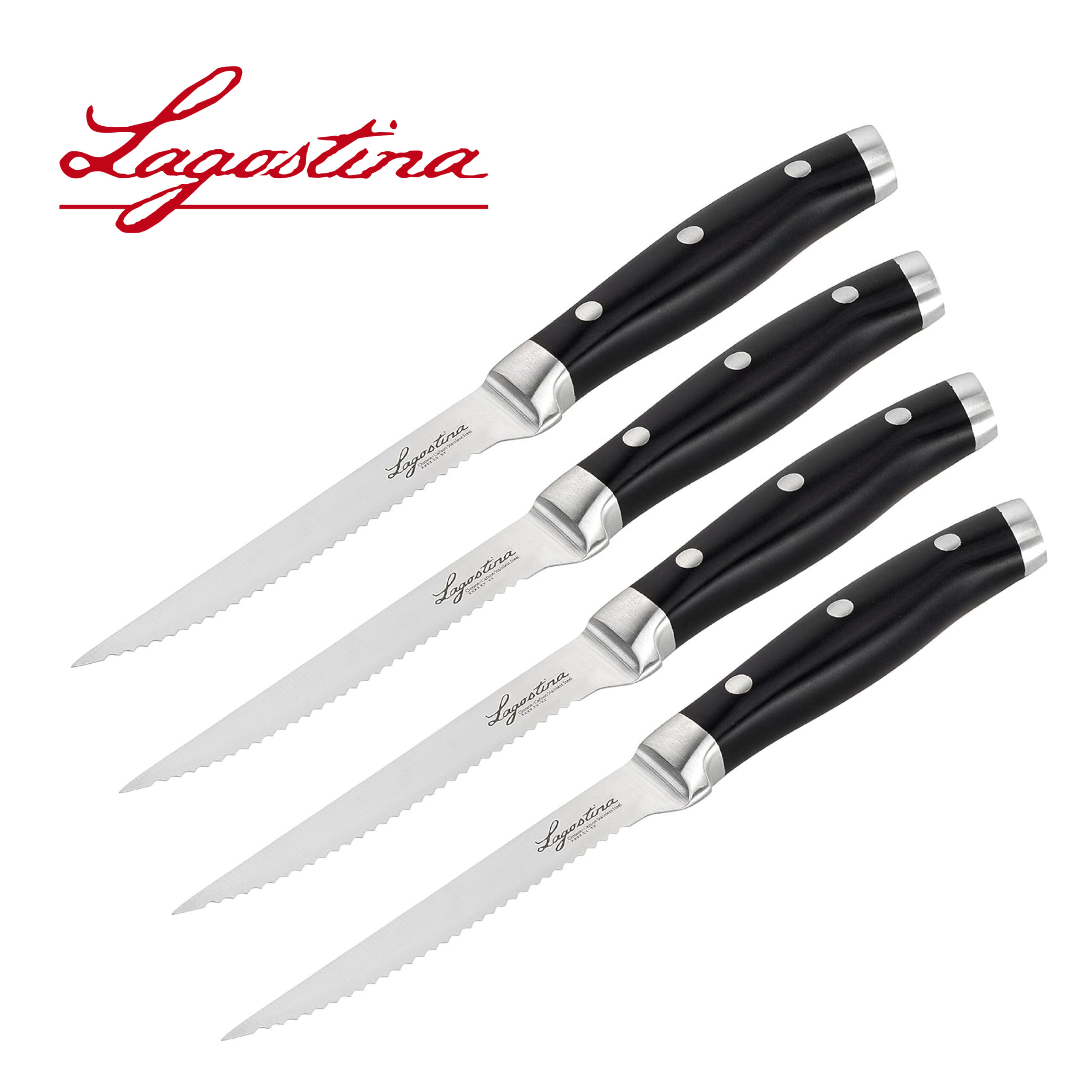 Lagostina K049S414 Set de 4 couteaux à steak