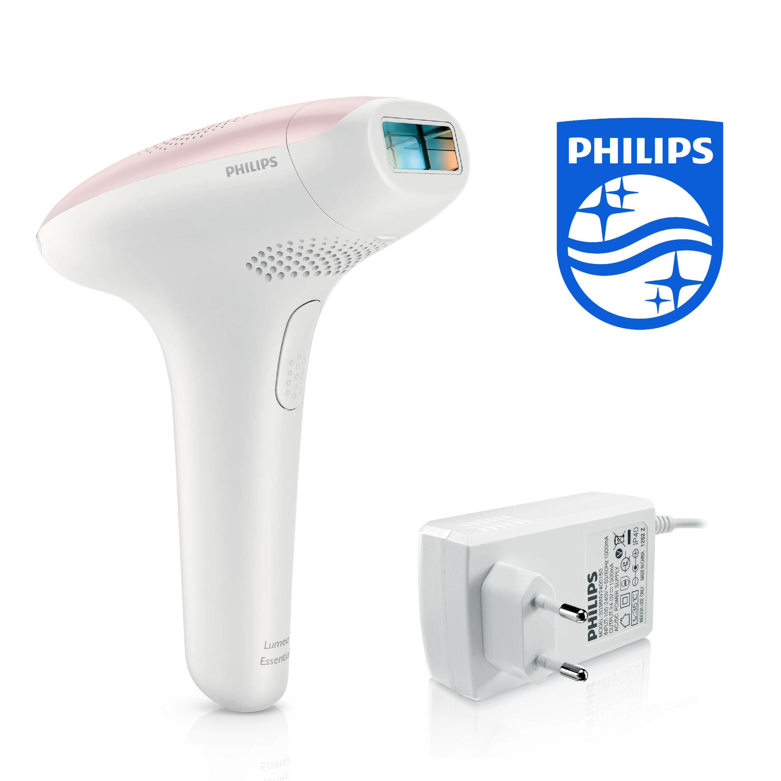 Système d'épilation Philips Lumea Essential IPL SC1991/00 - Épilation légère (rose, blanc, lumière pulsée intense (IPL), 5 J/cm², 8 min, 1 min, 4 min) - Image 2