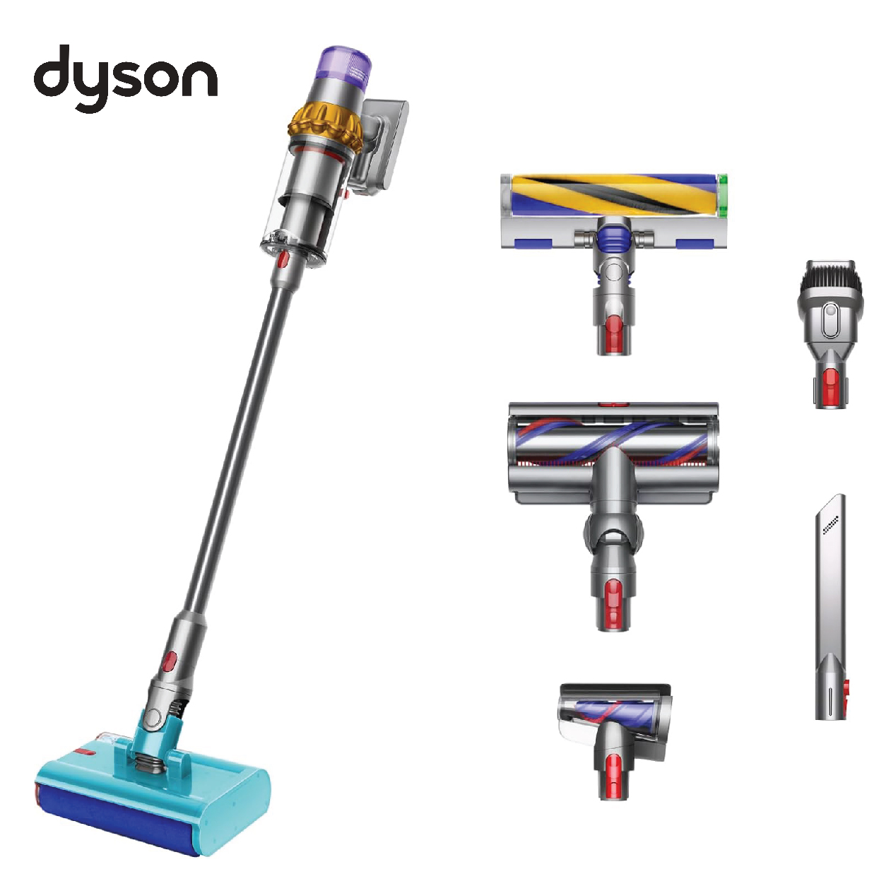 Aspirateur lavant sans-fil Dyson V15s Detect Submarine™ 2 EN 1 : aspire et lave vos sols durs
