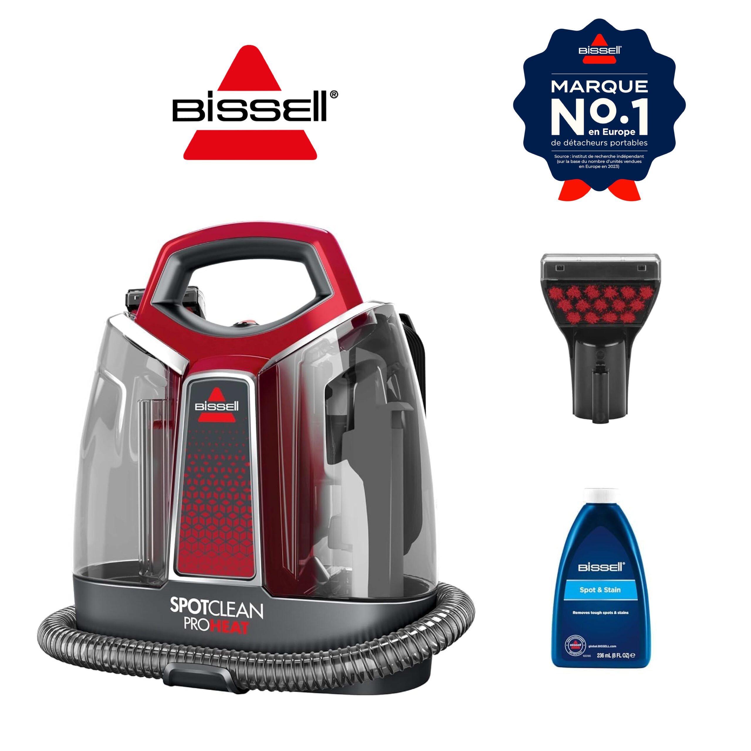 BISSELL SpotClean ProHeat, Shampouineuse Canapé, Moteur Puissant de 330W REF: 36988