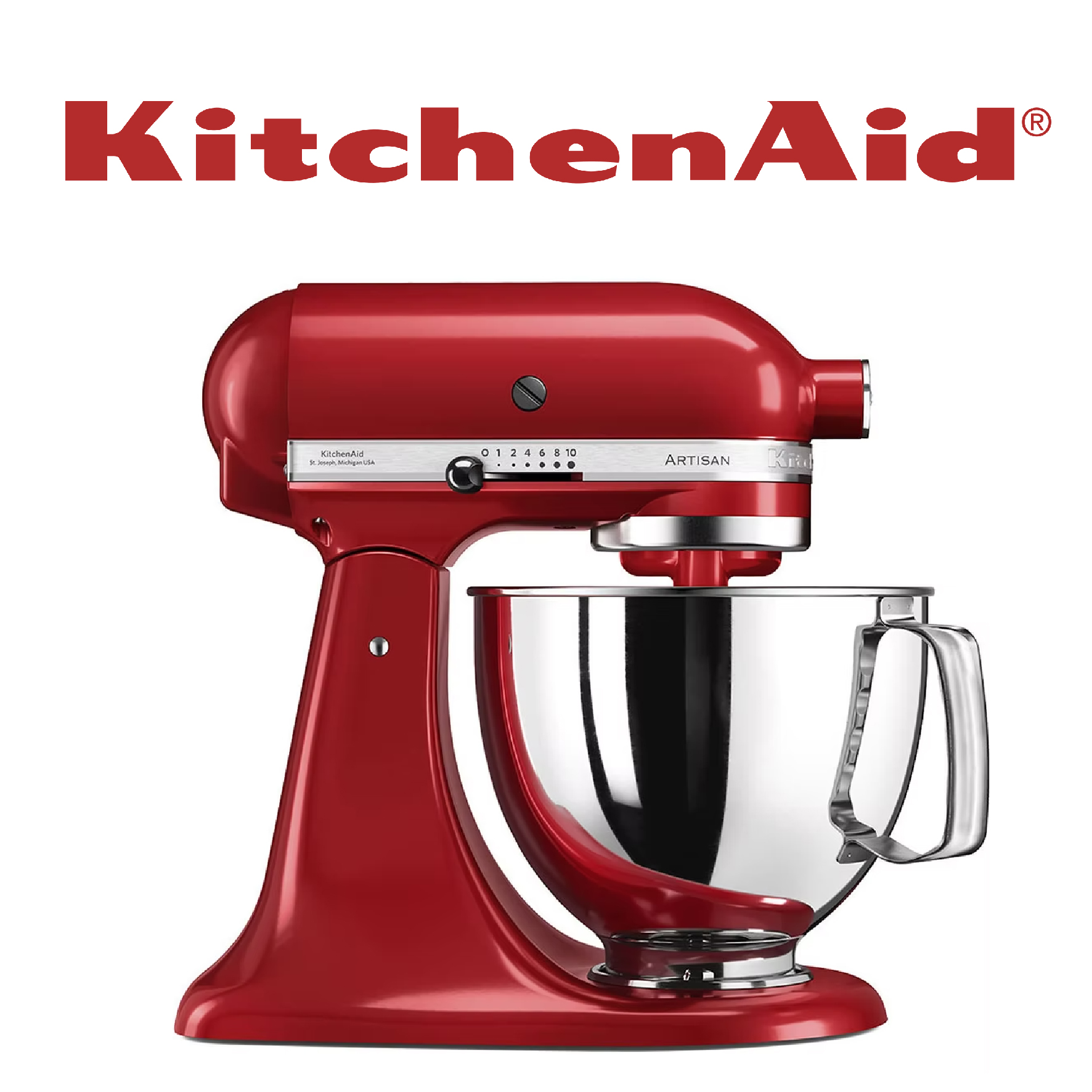 KitchenAid Robot Pâtissier Artisan ROUGE 5KSM125EER.