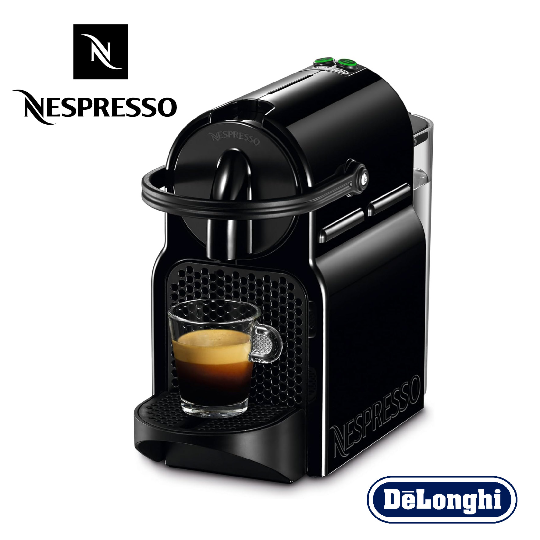 DeLonghi Nespresso Inissia , Machine à Café Automatique, Machine à Capsules pour une Seule Tasse, 19 Bars, 1260W EN80.B